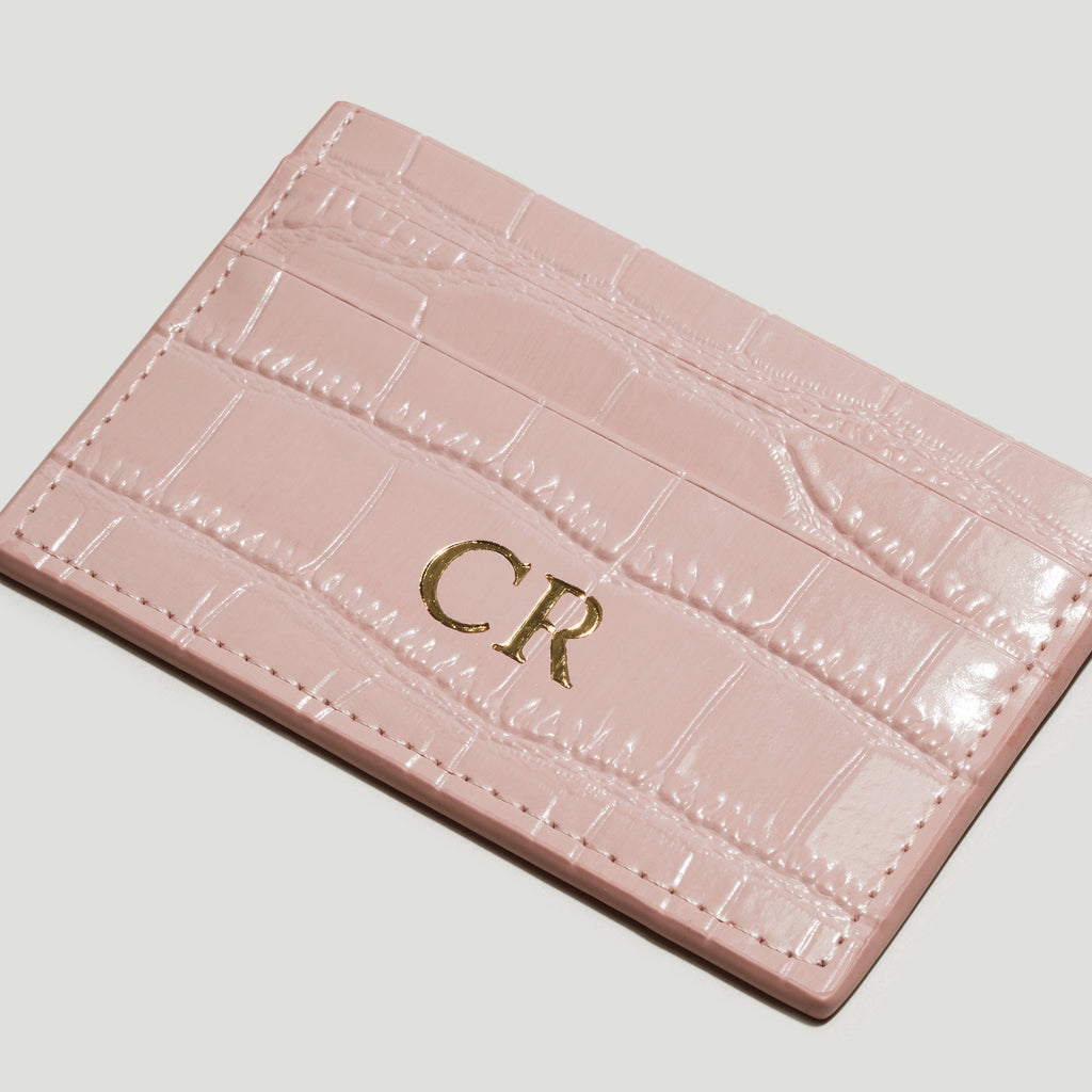 Nude Rose Leather Cardholder