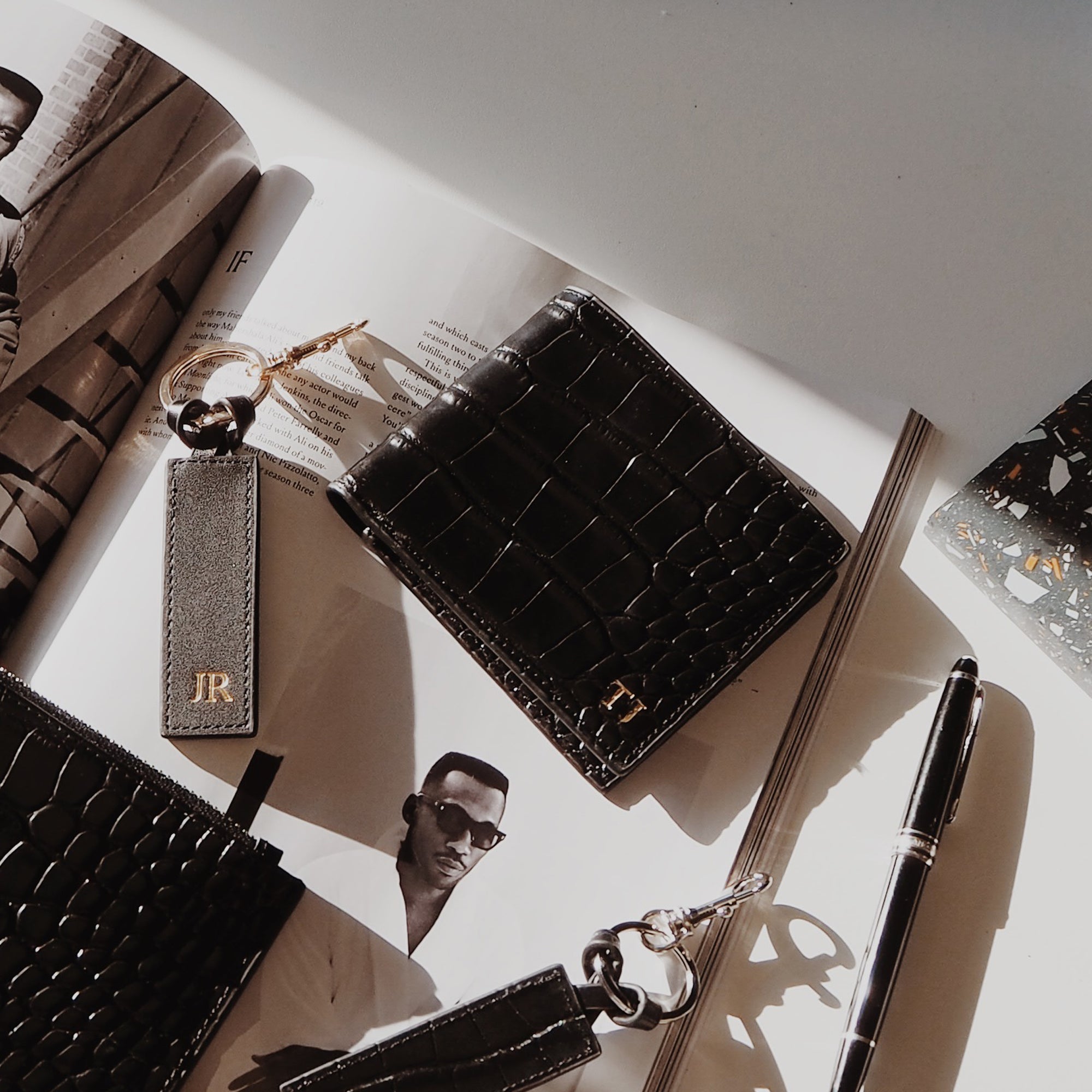 Black Leather Wallet – Azurina