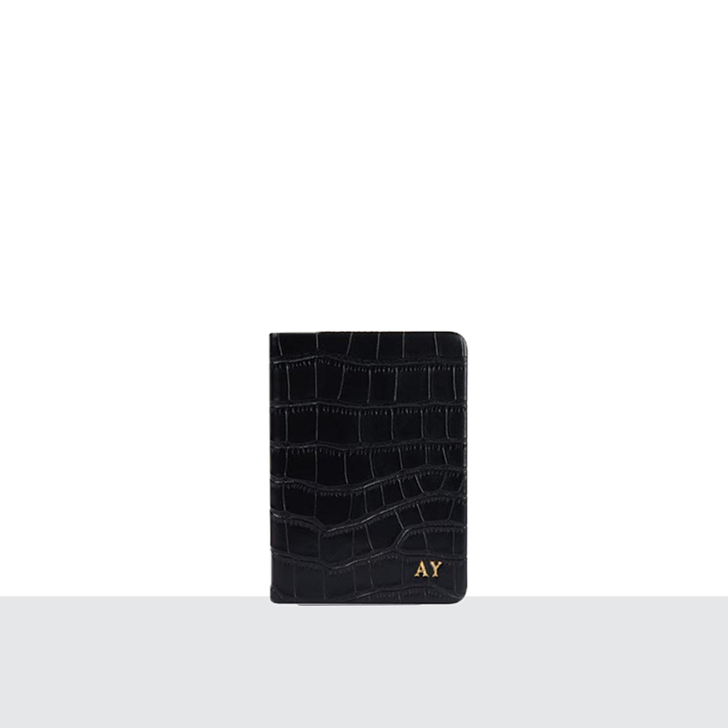 Black Croc A6 Notebook