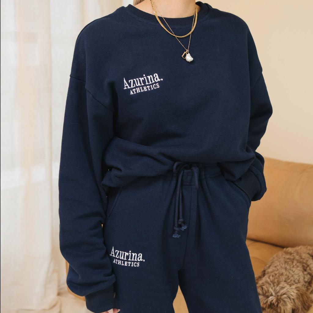 Azurina Athletics Sweatshirt in Navy