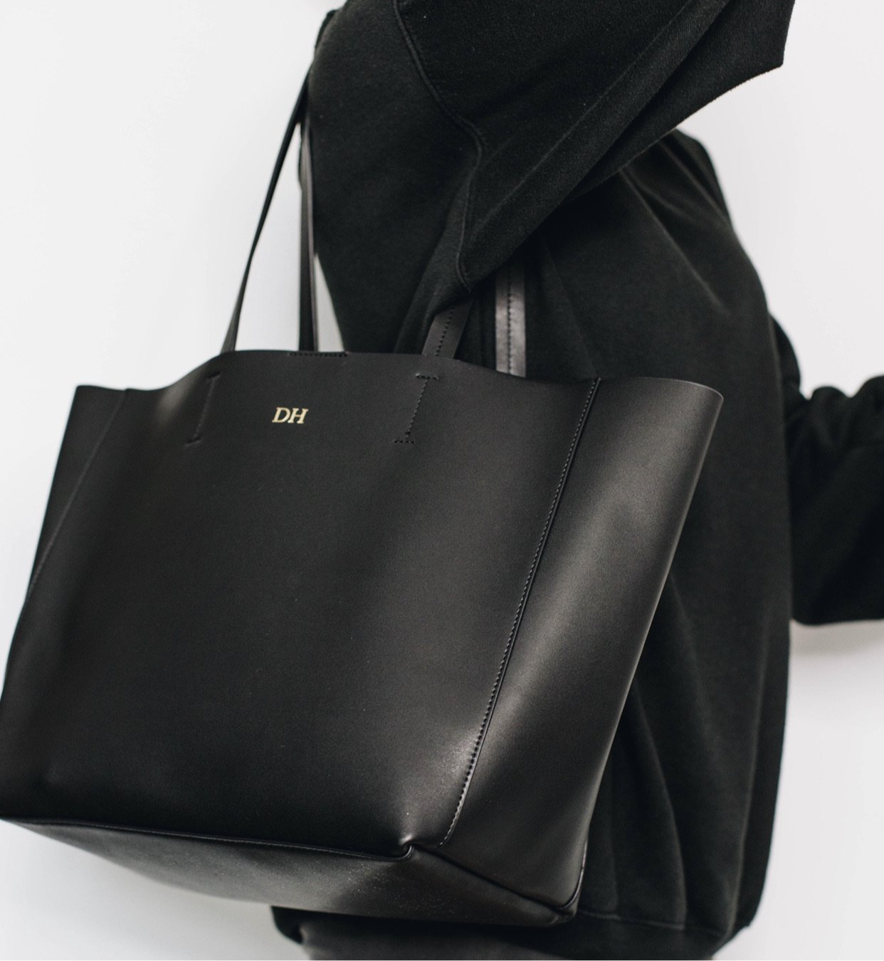 New York Smooth Leather Tote | Black – Azurina